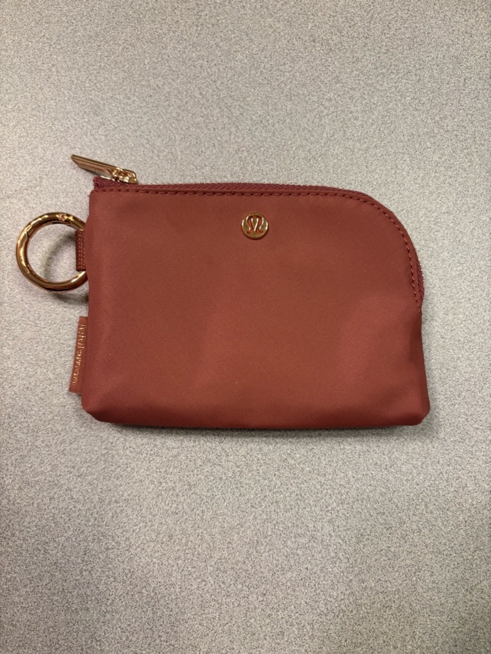 lululemon athletica Zip Card Pouch in Dusty Rose Mauve